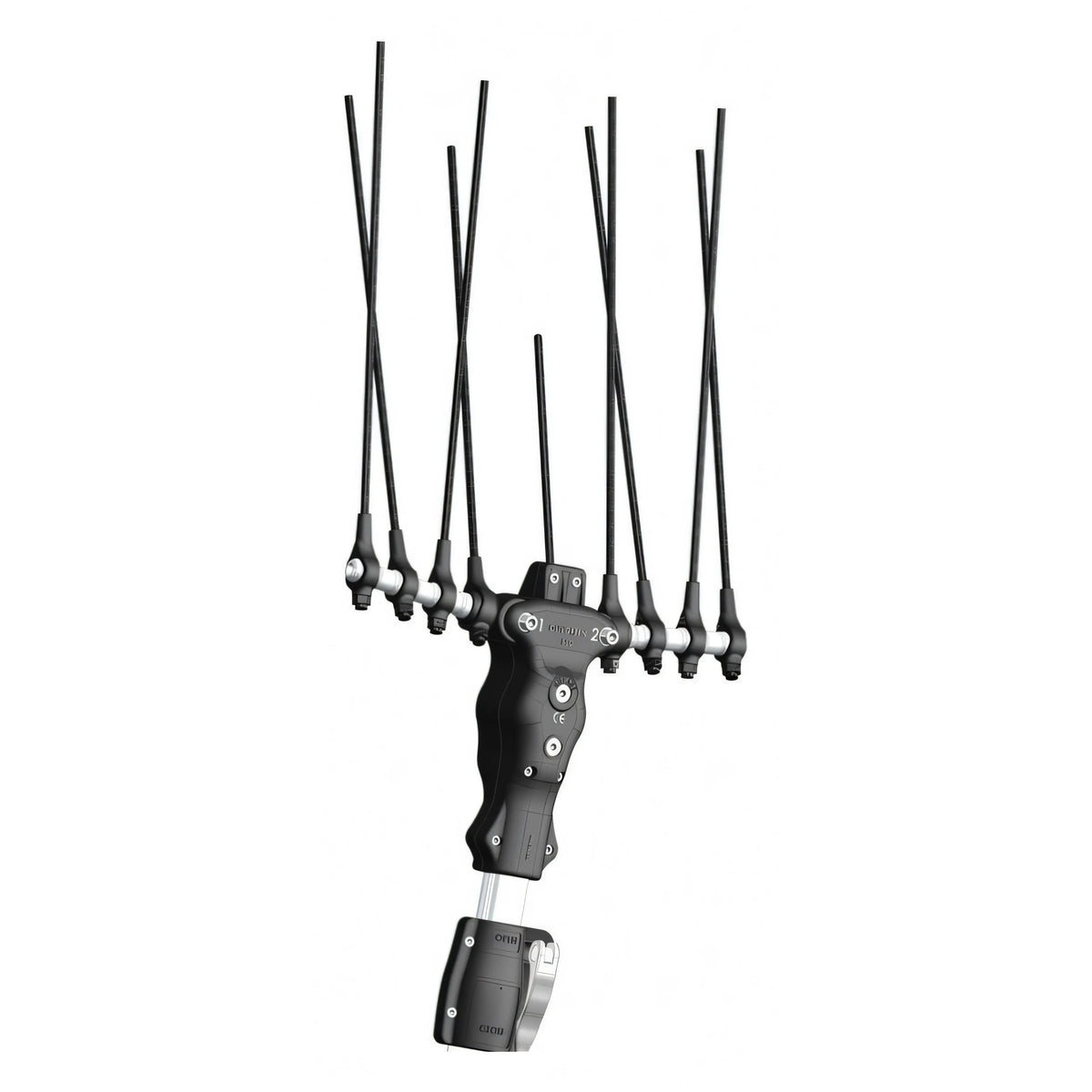 Abbacchiatore elettrico Olivgreen 500 Plus con pettini laterali e asta telescopica