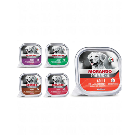 Vaschette Morando per cani, confezione da 300 g