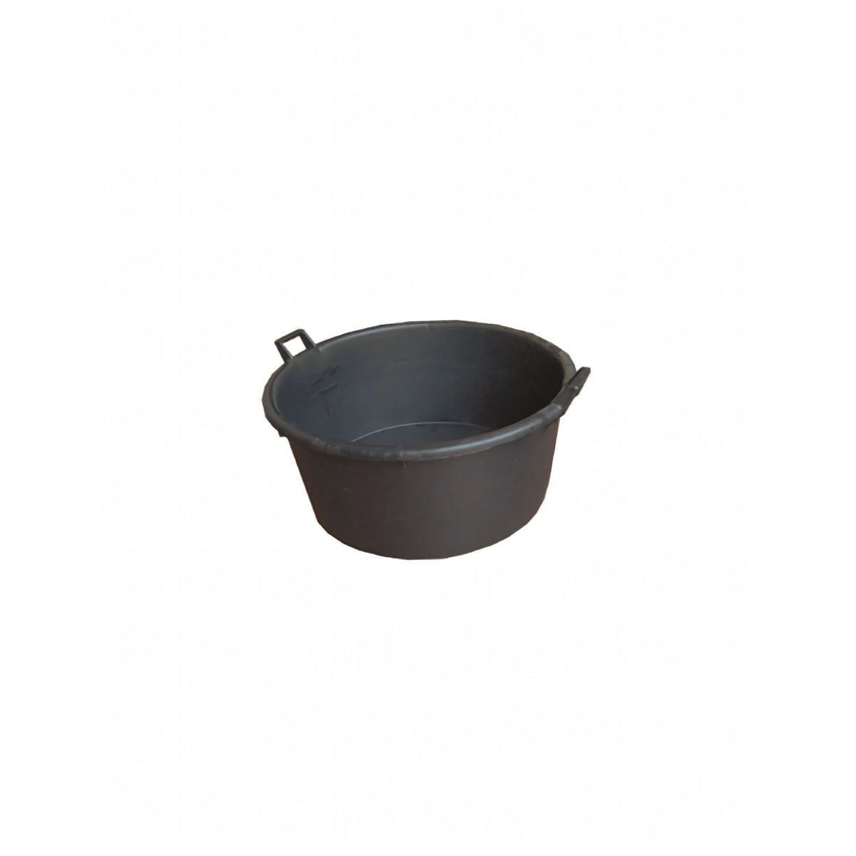 Mastello sottospina nero con maniglie, 110 litri