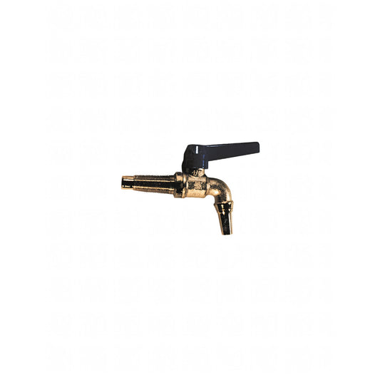 Rubinetto a sfera per botte, ottone nichelato, 16 mm