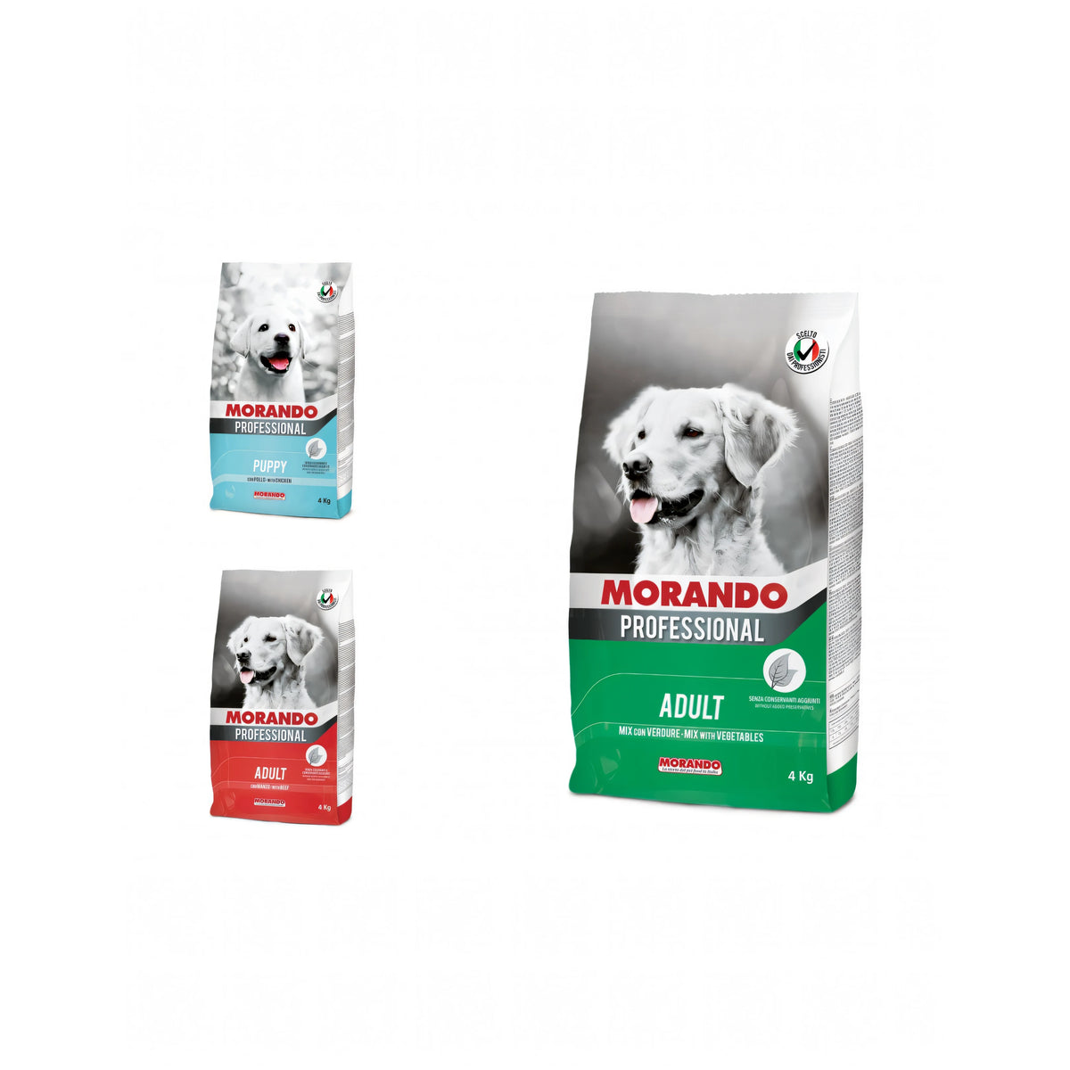 Crocchette Morando mantenimento per cani, sacco da 4 kg