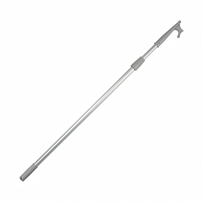 Mezzo marinaio telescopico EASY in alluminio anodizzato, regolabile, con punta in plastica e impugnatura ergonomica.
