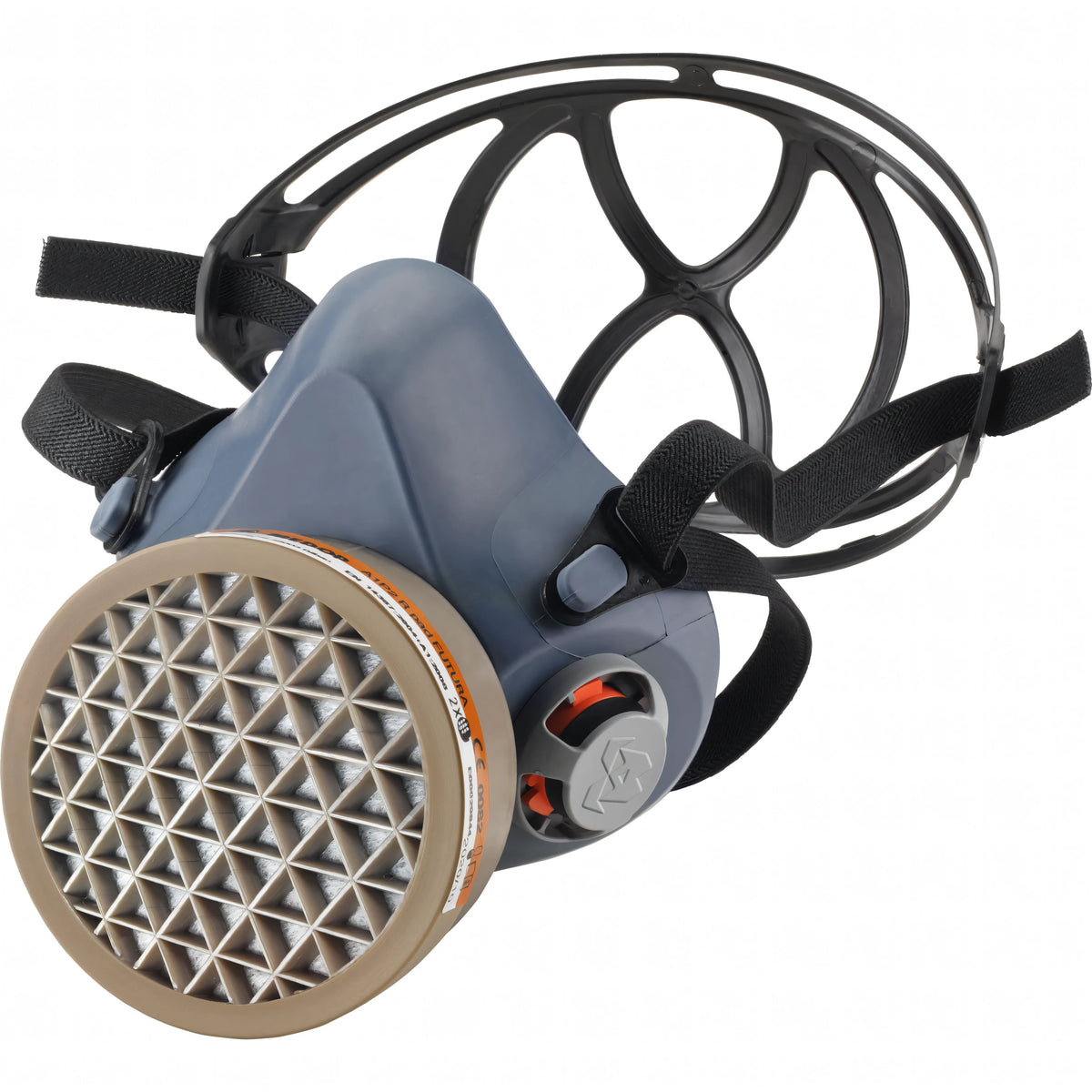 Semimaschera Neri Safety New Mask I in gomma TPE, attacco a baionetta