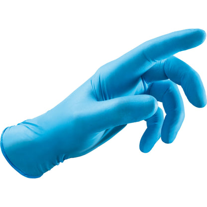 Confezione di guanti monouso in nitrile Neri Safety 40S blu