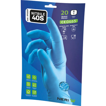 Guanto monouso in nitrile Neri Safety 40S, dettaglio del materiale