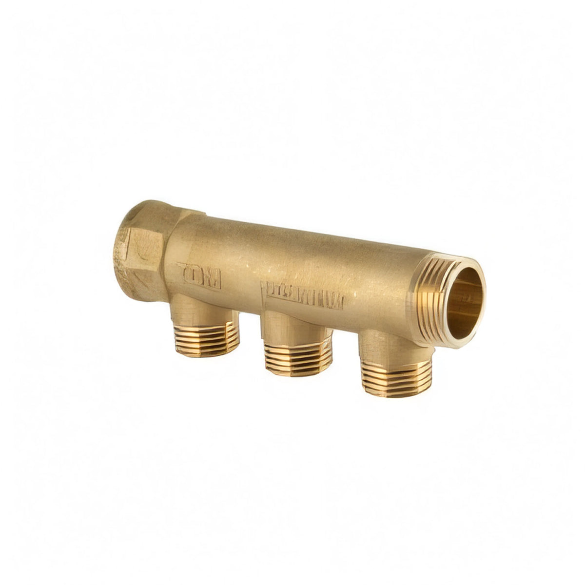 Collettore idraulico lineare 1"x1/2" a 3 uscite