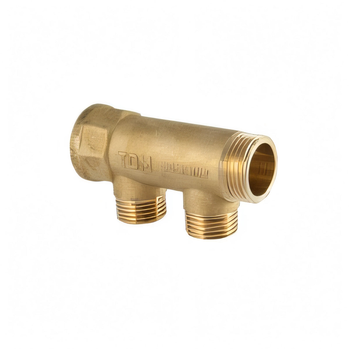 Collettore idraulico lineare 1"x1/2" a 2 uscite