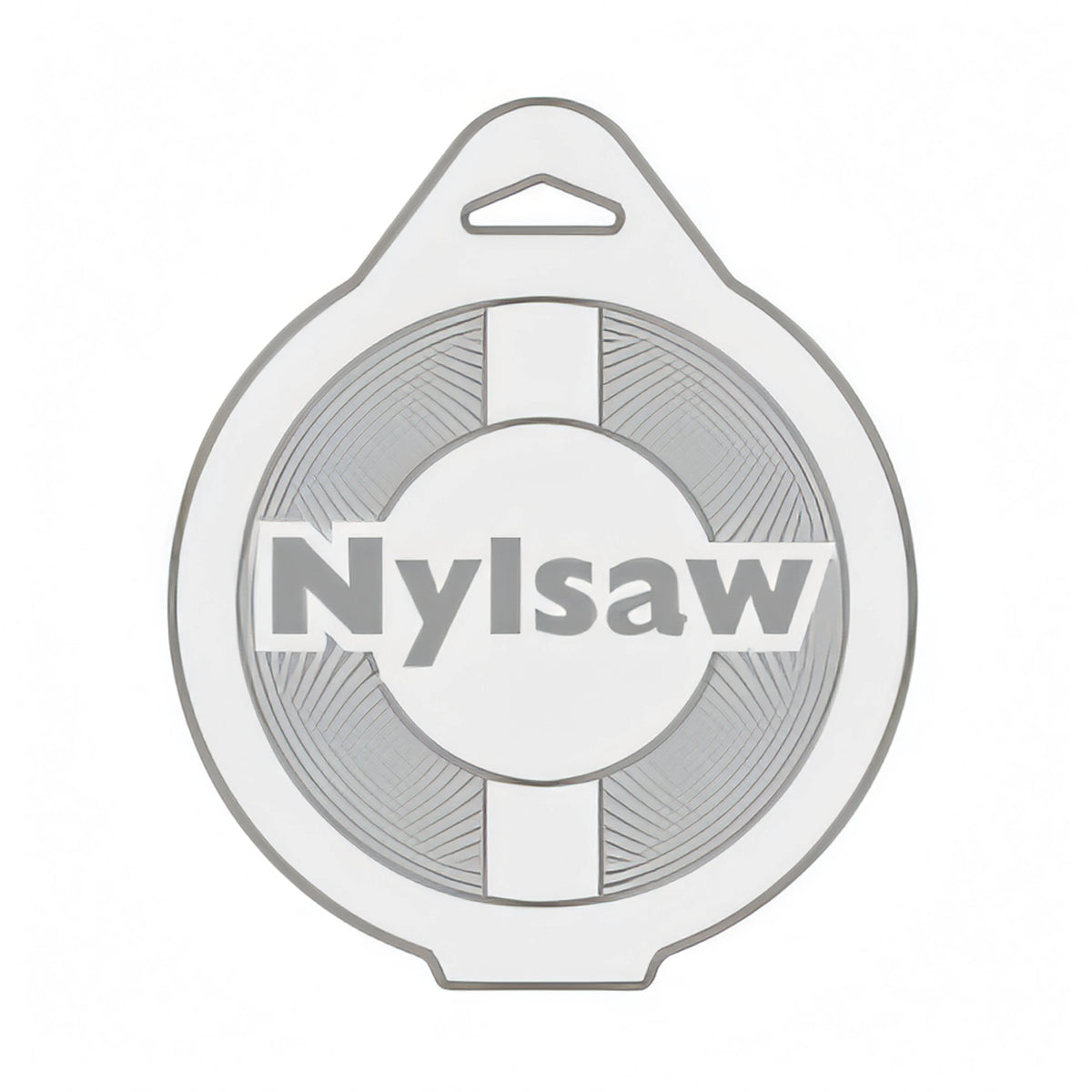 Sezione del filo di nylon dentato Blue Bird Nylsaw, disegno tecnico