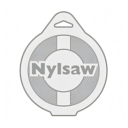 Sezione del filo di nylon dentato Blue Bird Nylsaw, disegno tecnico