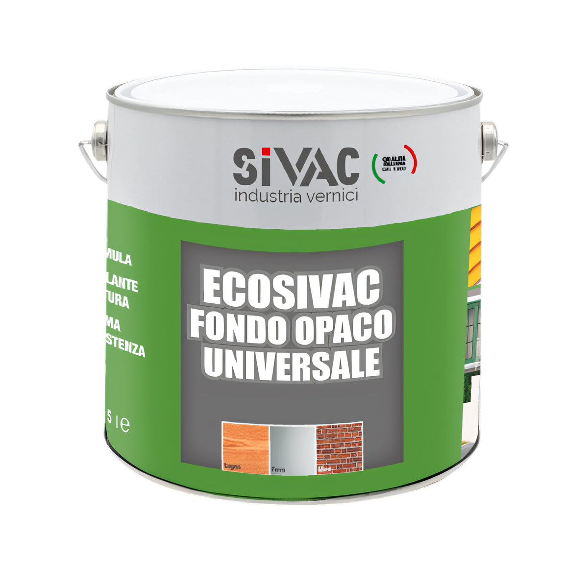 Latta di fondo universale Sivac Ecosivac opaco da 2,5 litri