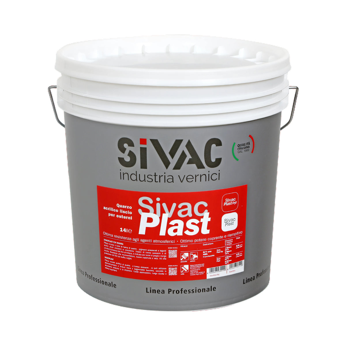 Latta di pittura murale Sivac Sivacplast per esterno, base bianca