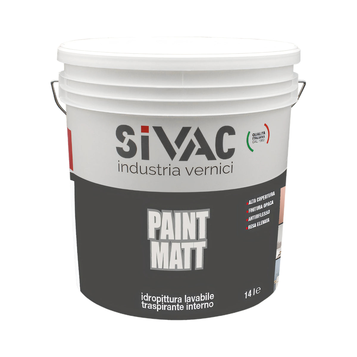 Pittura murale lavabile SIVAC Paint Matt secchio