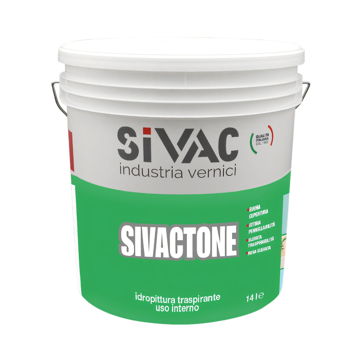 Pittura murale semilavabile SIVAC Sivactone secchio da 5 litri