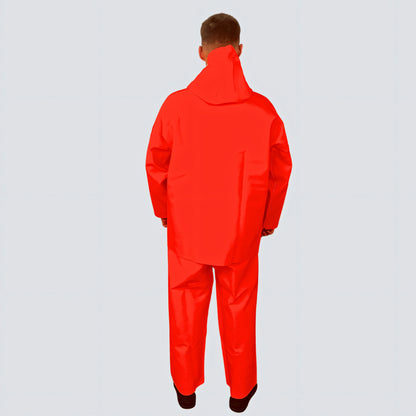OCEAN® Weather Heavy, giacca antipioggia in PVC 700 g/m², colore arancio fluo
