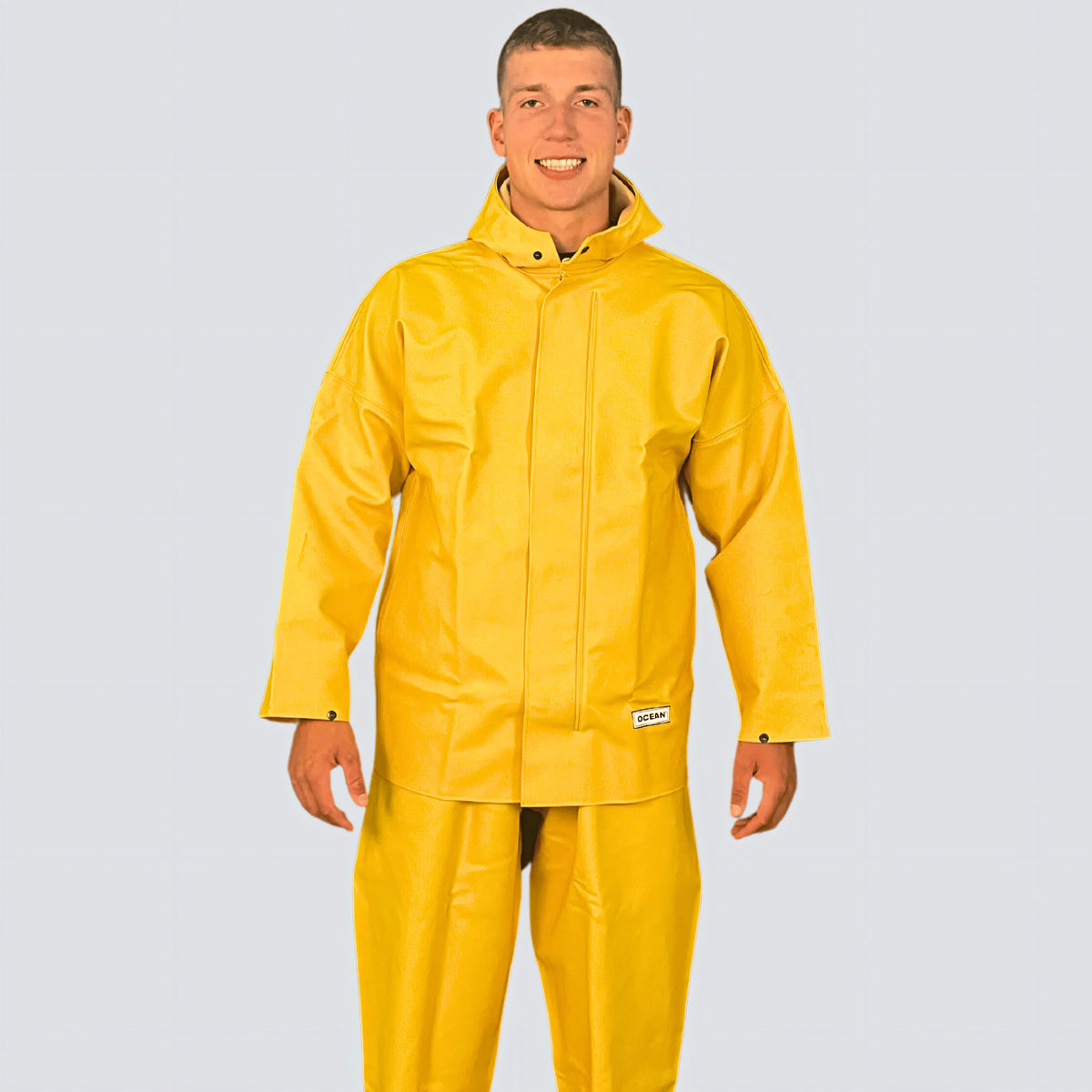 OCEAN® Weather Heavy, giacca antipioggia in PVC 700 g/m², colore giallo