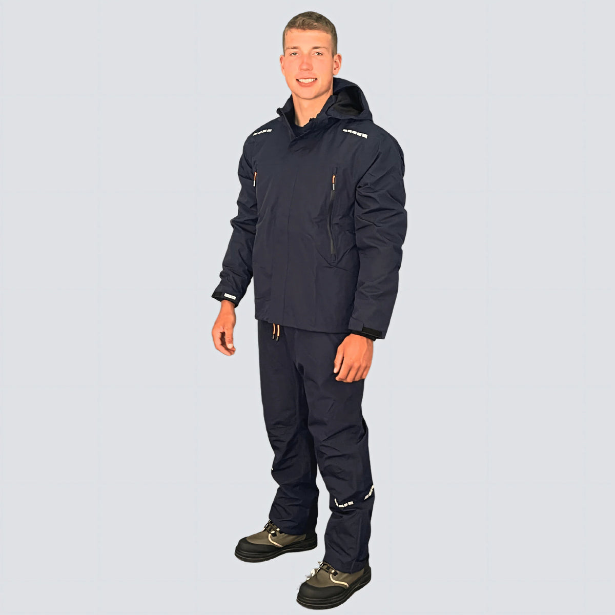 OCEAN® Outdoor High Performance, giacca impermeabile in poliestere riciclato con membrana TPU, colore blu navy