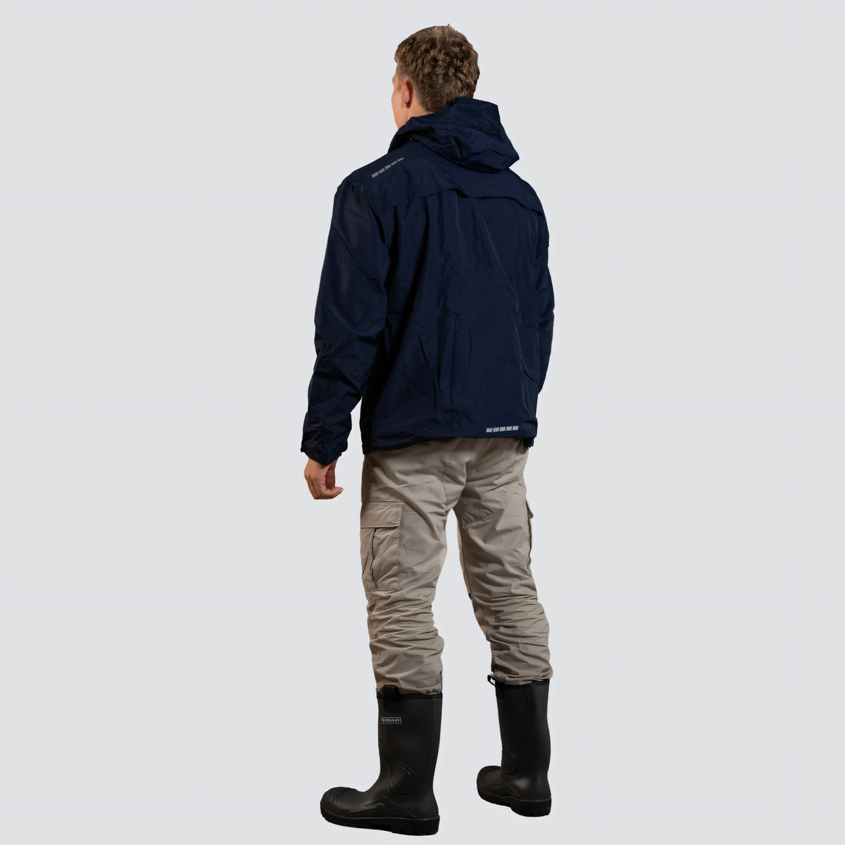 OCEAN® Outdoor High Performance, giacca impermeabile in poliestere riciclato con membrana TPU, colore blu navy