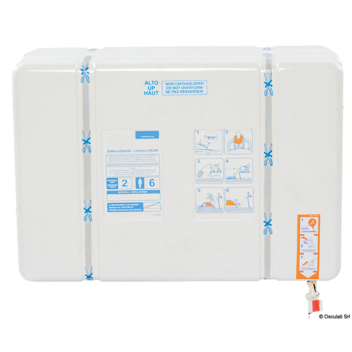 Zattera di salvataggio Osculati Oceanlife III contenitore rigido ABS