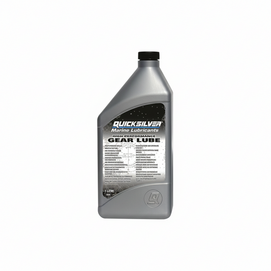 Olio piede Quicksilver® SAE 90 Gear Lube High Performance, adatto a tutti i gruppi poppieri.