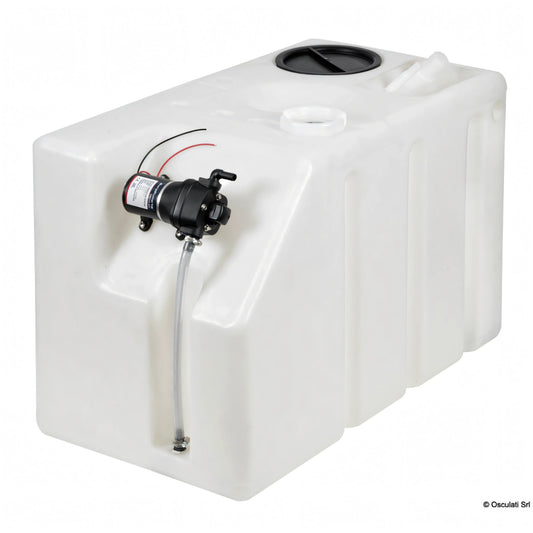 Kit serbatoio acqua Osculati 222 L in polietilene bianco con autoclave 12V