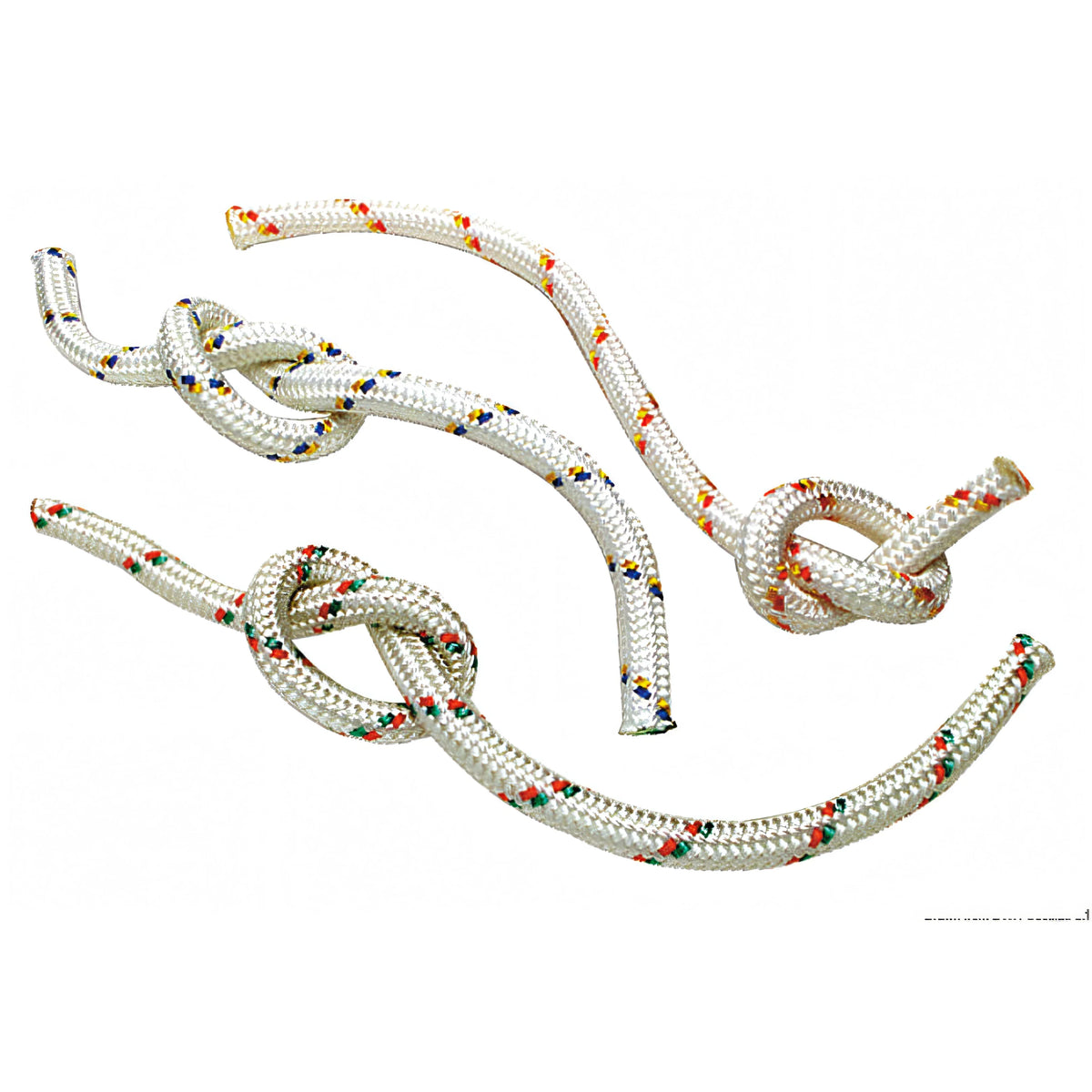 Scotta doppia treccia in poliestere Ø 12 mm sfondo bianco con segnalino colorato