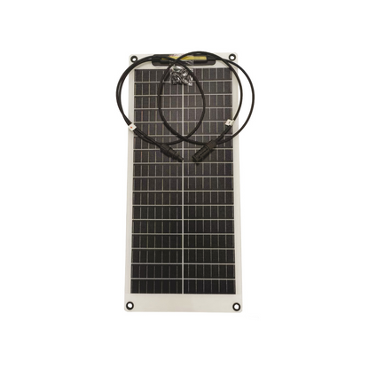 Pannello solare flessibile Osculati ultra-sottile con celle monocristalline aerospaziali ad alta efficienza e connettori MC4. 20W620x272x2_5mm