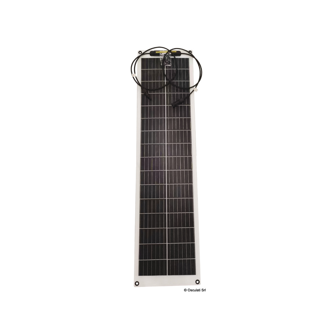 Pannello solare flessibile Osculati ultra-sottile con celle monocristalline aerospaziali ad alta efficienza e connettori MC4. 45W1120x282x2_5mm