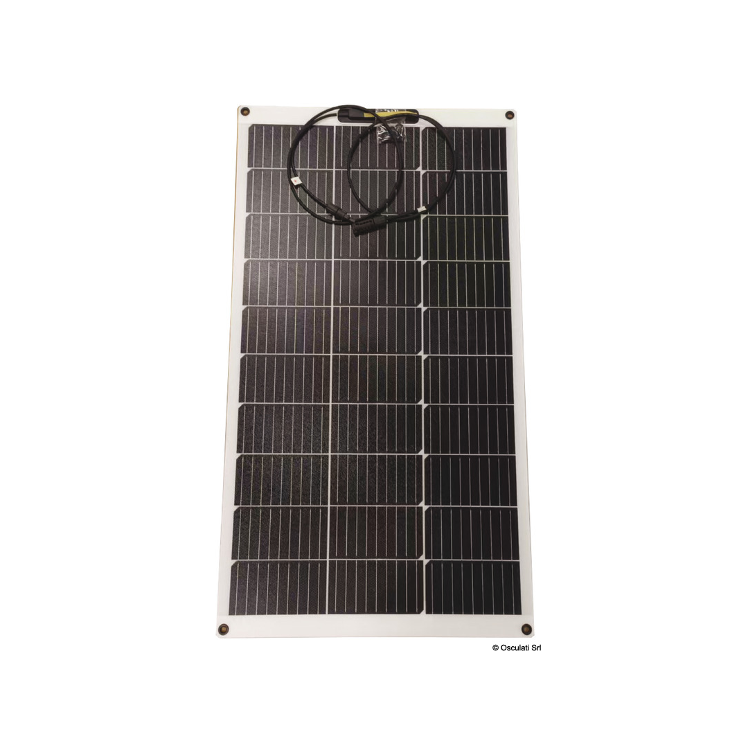 Pannello solare flessibile Osculati ultra-sottile con celle monocristalline aerospaziali ad alta efficienza e connettori MC4. 90W977x546x2_5mm