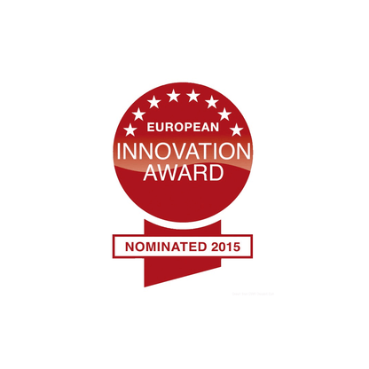 Pannello ACS-R Mente-Marine nominato European Innovation Award 2015, logo rosso con stelle