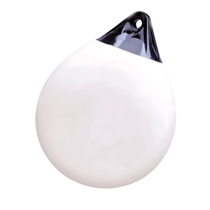 Parabordi a pera Majoni serie A Heavy Duty disponibili in bianco e rosso in 5 misure da 350 a 850 mm di diametro
