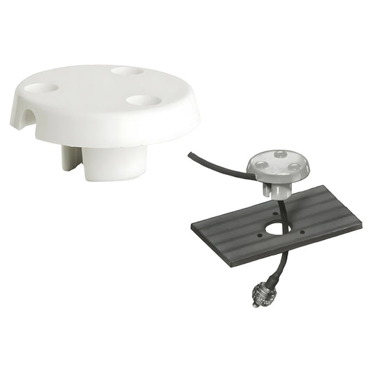 Passacavo stagno Glomex RA140 in nylon bianco per il passaggio di uno o due cavi coassiali VHF su imbarcazioni. Foro di montaggio 25 mm.