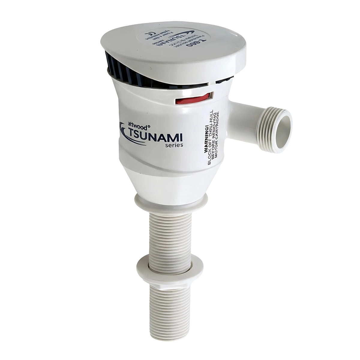 Pompa elettrica Attwood 12V 38 litri minuto per aerazione vasche pescato ed esche vive.