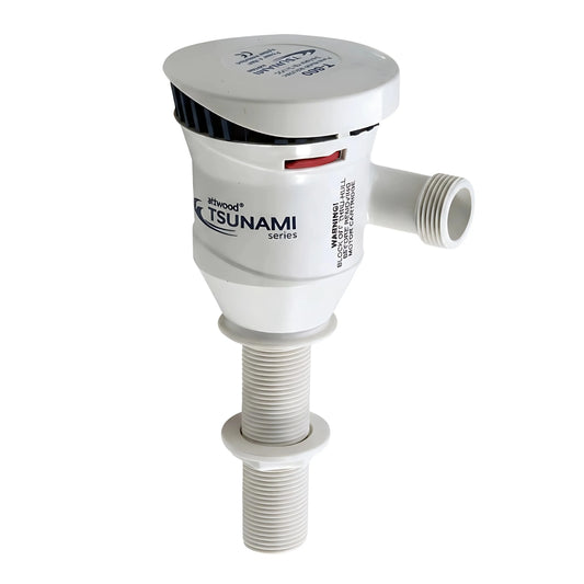 Pompa elettrica Attwood 12V 38 litri minuto per aerazione vasche pescato ed esche vive.