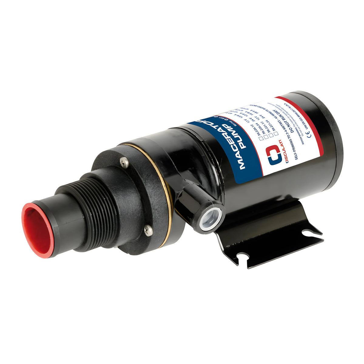 Pompa maceratore nautica autoadescante Made in Italy per lo svuotamento rapido dei serbatoi acque nere.