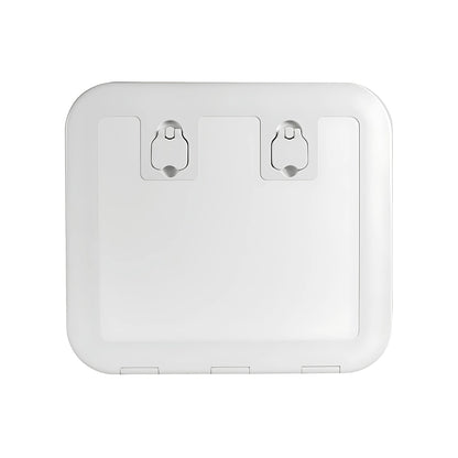 Portello d'ispezione FLUSH CE bianco pedonabile con apertura 180° certificato direttiva 2013/53/UE disponibile in 5 misure
