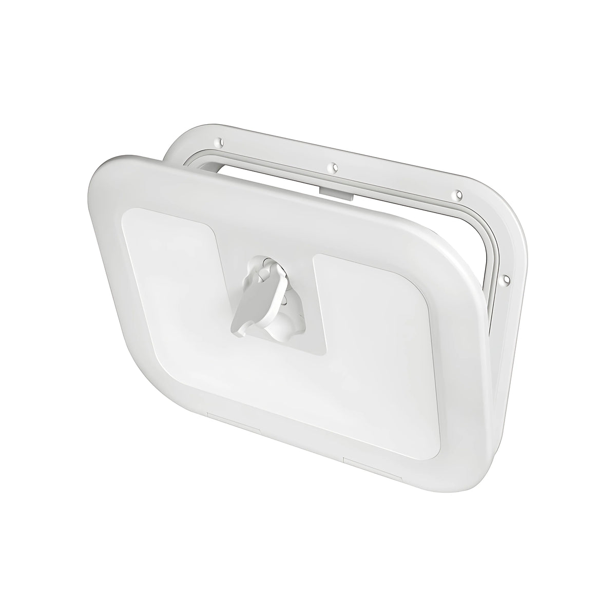Portello d'ispezione FLUSH CE bianco pedonabile con apertura 180° certificato direttiva 2013/53/UE disponibile in 5 misure