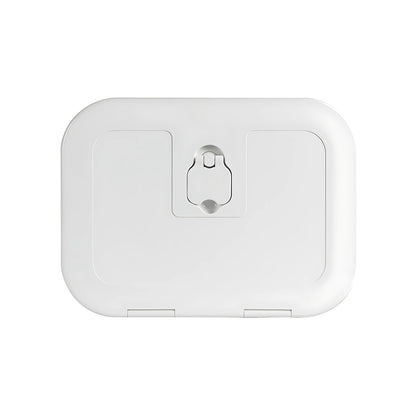 Portello d'ispezione FLUSH CE bianco pedonabile con apertura 180° certificato direttiva 2013/53/UE disponibile in 5 misure