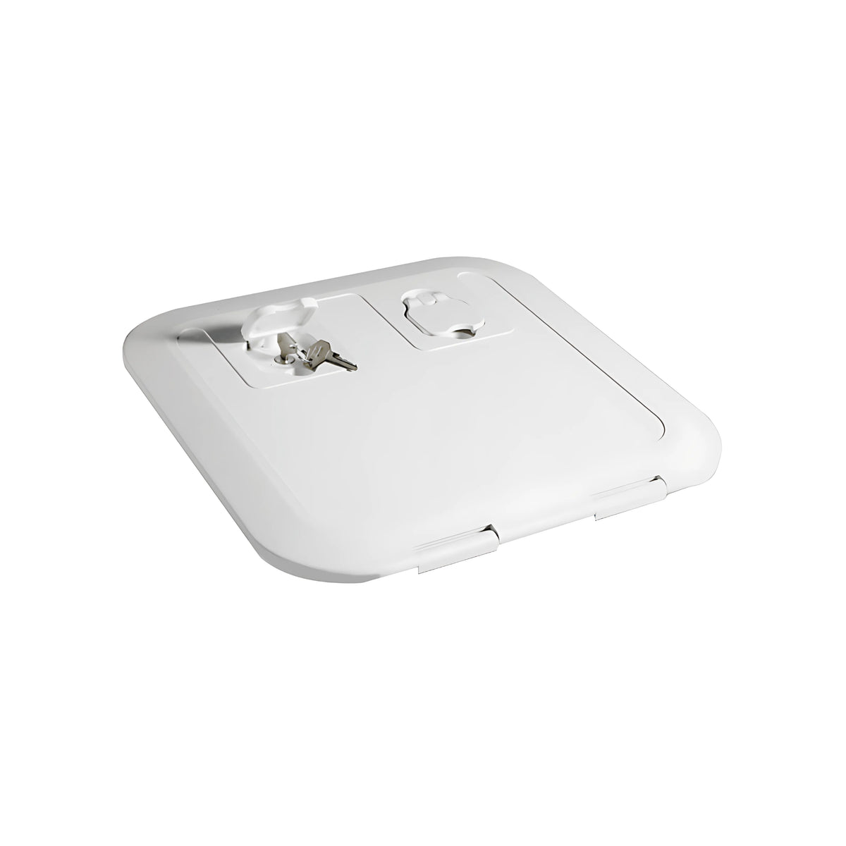 Portello d'ispezione FLUSH CE bianco pedonabile con apertura 180° certificato direttiva 2013/53/UE disponibile in 5 misure