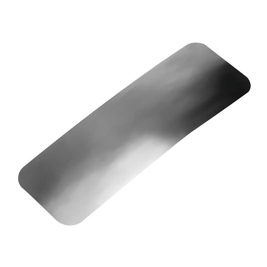 Protezione adesiva antisfregamento in acciaio inox con adesivo 3M VHB per cime d'ormeggio e manovra disponibile in 150x50 mm e 225x50 mm