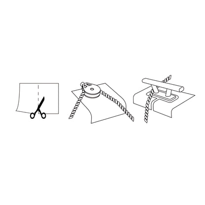 Protezioni antisfregamento adesivo UHMW in Teflon resistente UV per cime d'ormeggio set 4 pezzi 100x150 mm tagliabili a piacere