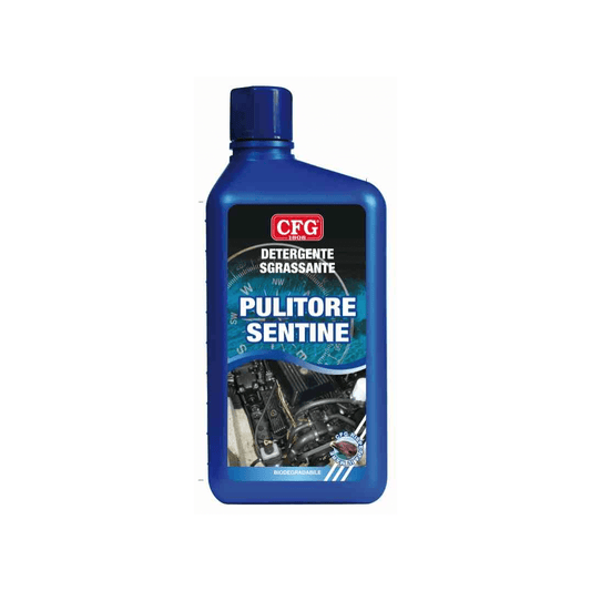 Flacone blu CFG Pulitore Sentine 1 lt detergente sgrassante biodegradabile per sentine