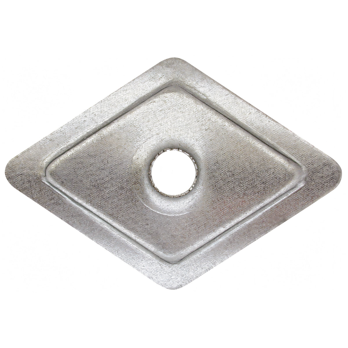 Rondella romboidale Friulsider RG zincata 30x30 mm per tirafondi su coperture metalliche