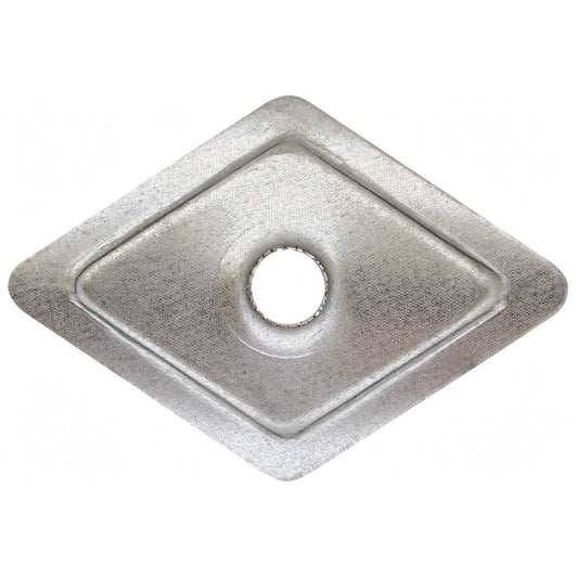 Rondella romboidale Friulsider RG zincata 30x30 mm per tirafondi su coperture metalliche