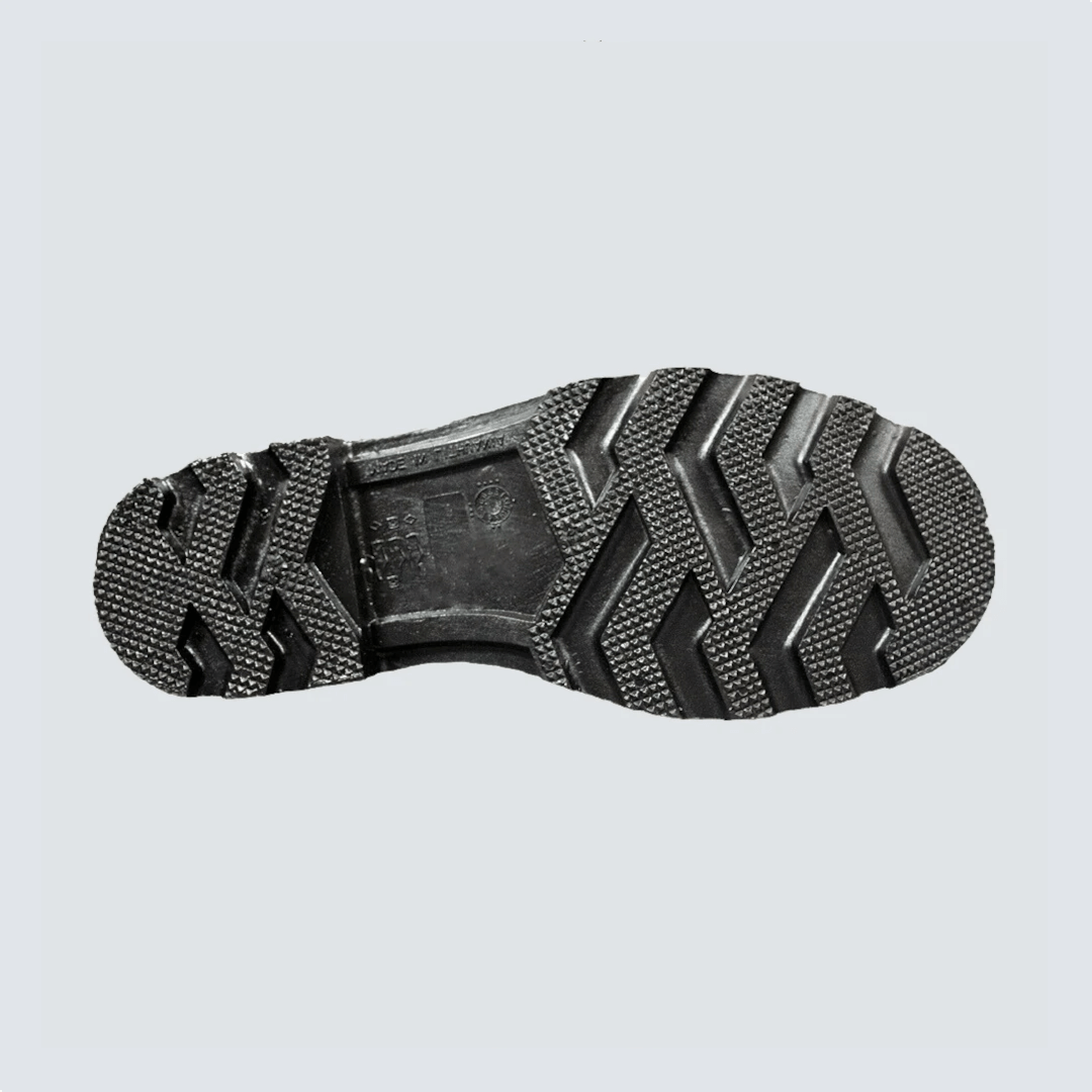 Suola nera antiscivolo con tasselli a chevron dello stivale Scafandro OCEAN Original Waders