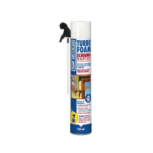 Bomboletta Saratoga Turbo Foam schiuma poliuretanica universale a pistola 750 ml