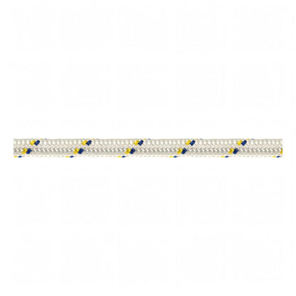 Scotta doppia treccia Sebino Ø 10 mm bianca con segnalino giallo e blu