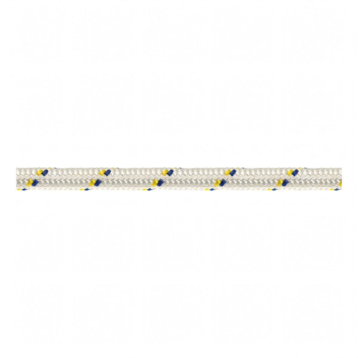 Scotta doppia treccia Sebino Ø 12 mm bianca con segnalino giallo e blu