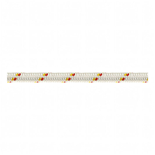Scotta doppia treccia Sebino Ø 12 mm bianca con segnalino giallo e rosso