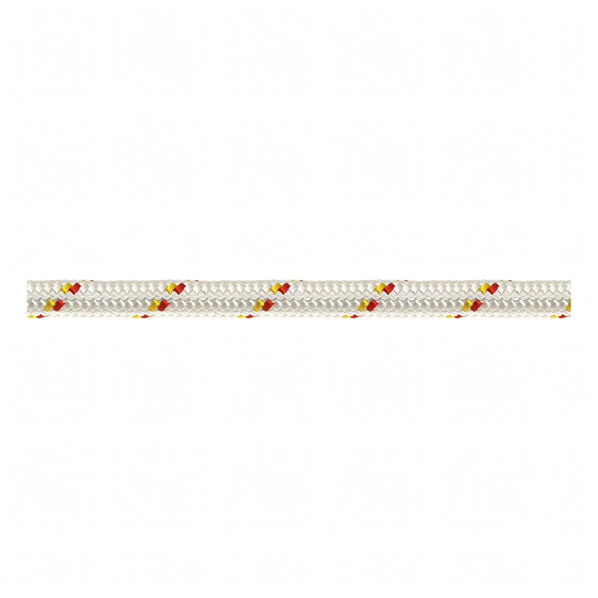Scotta doppia treccia Sebino Ø 10 mm bianca con segnalino giallo e rosso