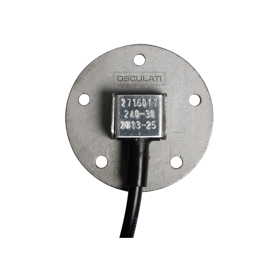 Galleggiante verticale in acciaio inox 316 con flangia S5, impedenza 240-33 ohm (USA) per serbatoi nautici.
